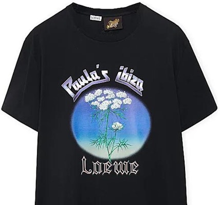 LOEWE SS23 黑色花卉印花短袖圓領T恤 H616Y22X53-1489 Sizing LOEWE SS23 黑色花卉印花短袖圓領T恤 H616Y22X53-1489