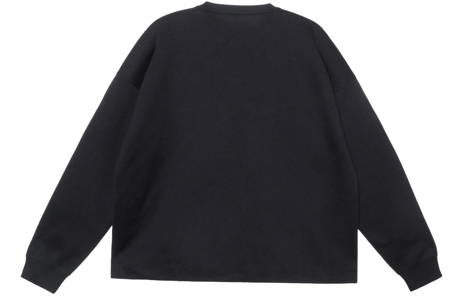 Lookbook LOEWE SS23 Suéter Negro de Punto Jacquard con Bolsillo para Hombre. H526Y14KDK-1100