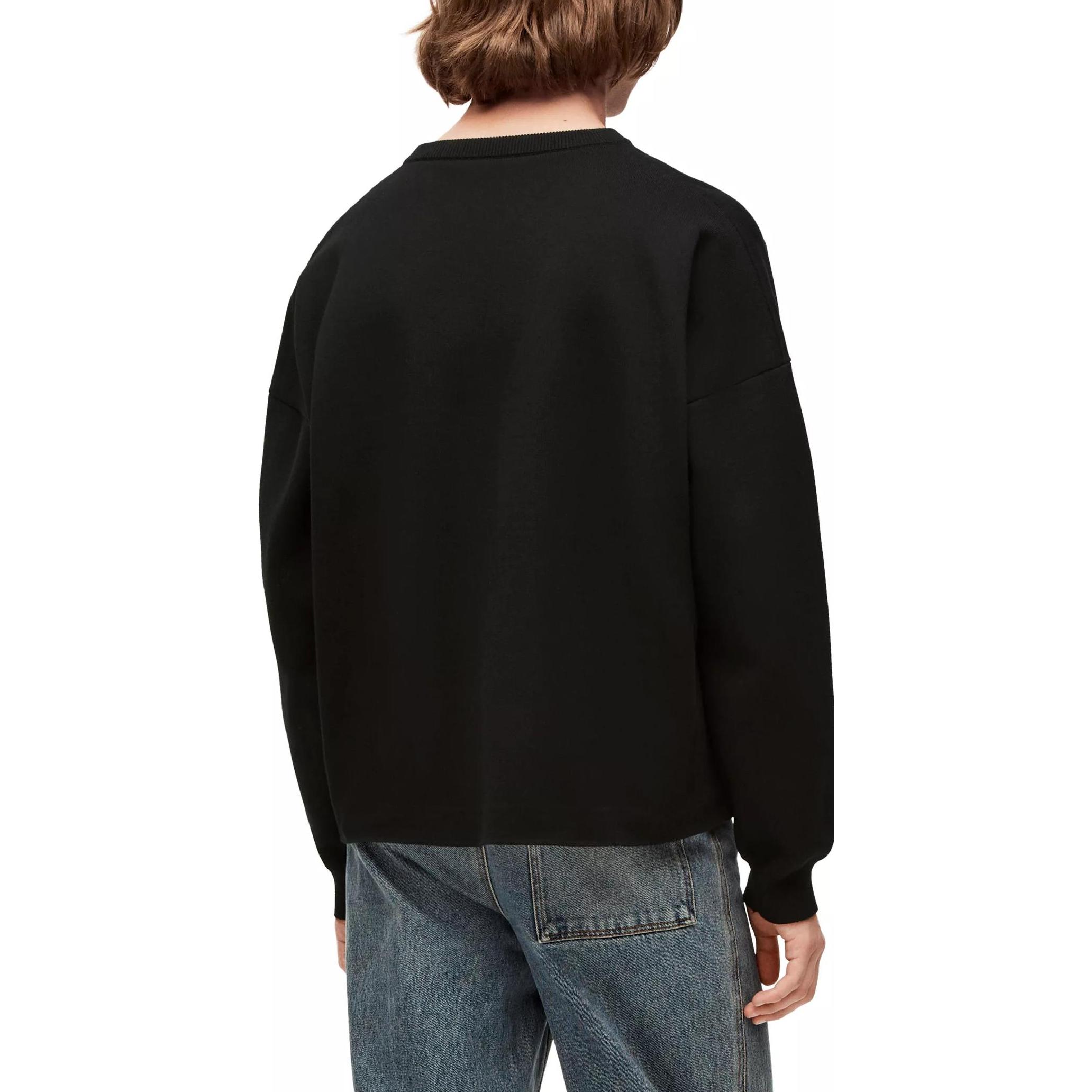 Purchase LOEWE SS23 Suéter Negro de Punto Jacquard con Bolsillo para Hombre. H526Y14KDK-1100