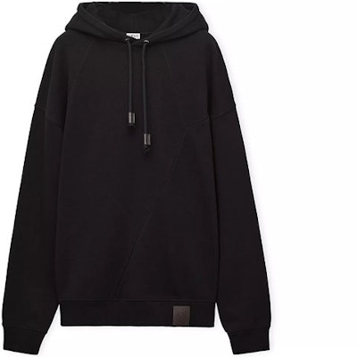 LOEWE SS23 Black Solid Color Drawstring Hoodie Long Sleeve. H526Y25J26-1100 Order LOEWE SS23 Black Solid Color Drawstring Hoodie Long Sleeve. H526Y25J26-1100