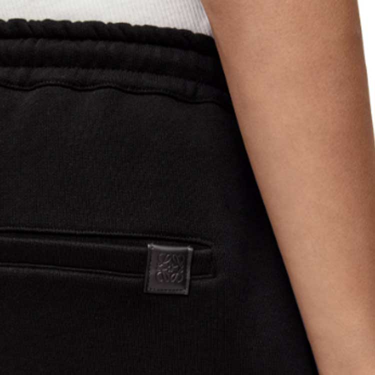 Sizing LOEWE SS23  Black Solid Color Elastic Waist Jogger Knit Pants H526Y27J19-1100
