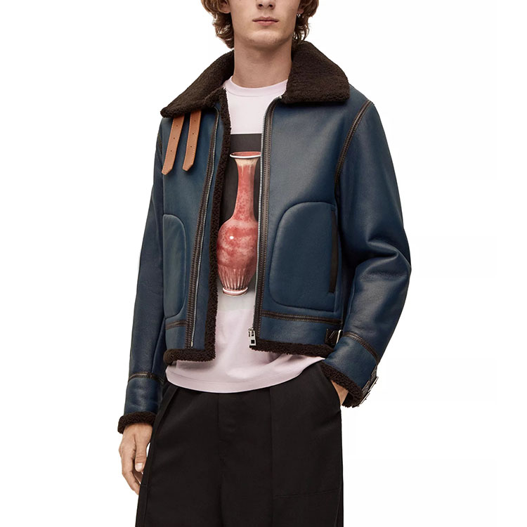 Purchase Chaqueta Cropped de Manga Larga Azul LOEWE SS23. H526Y19L78-3105