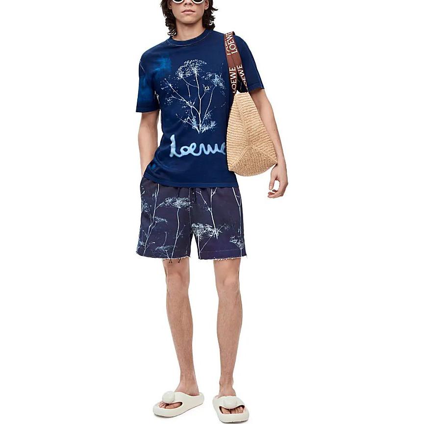 LOEWE SS23  Blue Plant Alphabet Print Crewneck T-Shirt. H616Y22J10-5102 圖 3