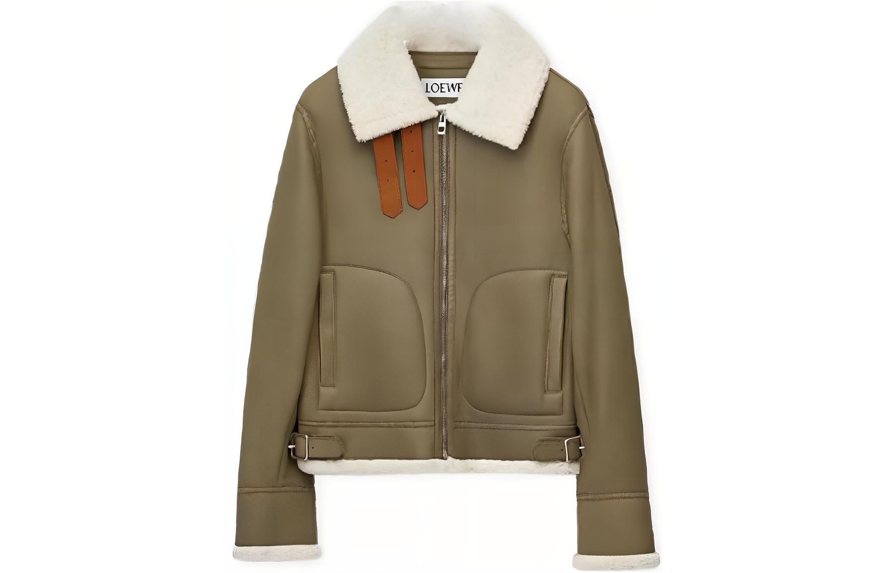 LOEWE SS23  Grey White Long Sleeve Short Jacket H526Y19L78-8724