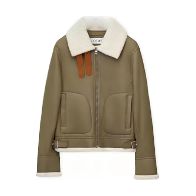 LOEWE SS23 Grey White Long Sleeve Short Jacket H526Y19L78-8724