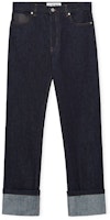LOEWE SS23 Indigo Denim Folded Hem Jeans. H526Y11X41-5820 LOEWE SS23 Indigo Denim Folded Hem Jeans. H526Y11X41-5820