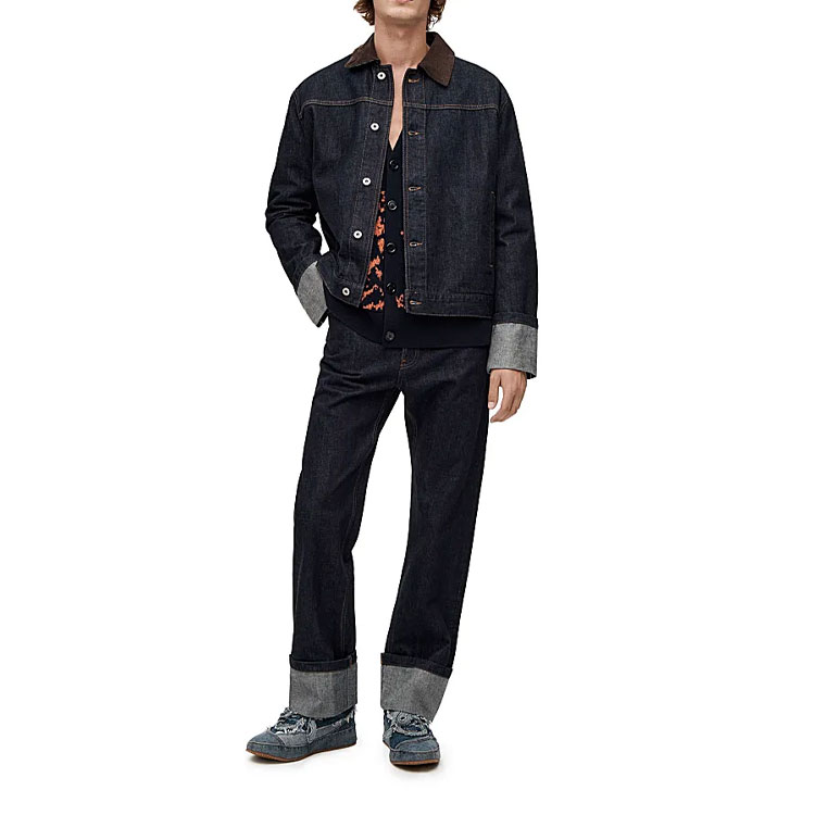 Lookbook 로에베 SS23 인디고 데님 폴디드 헴 진. H526Y11X41-5820