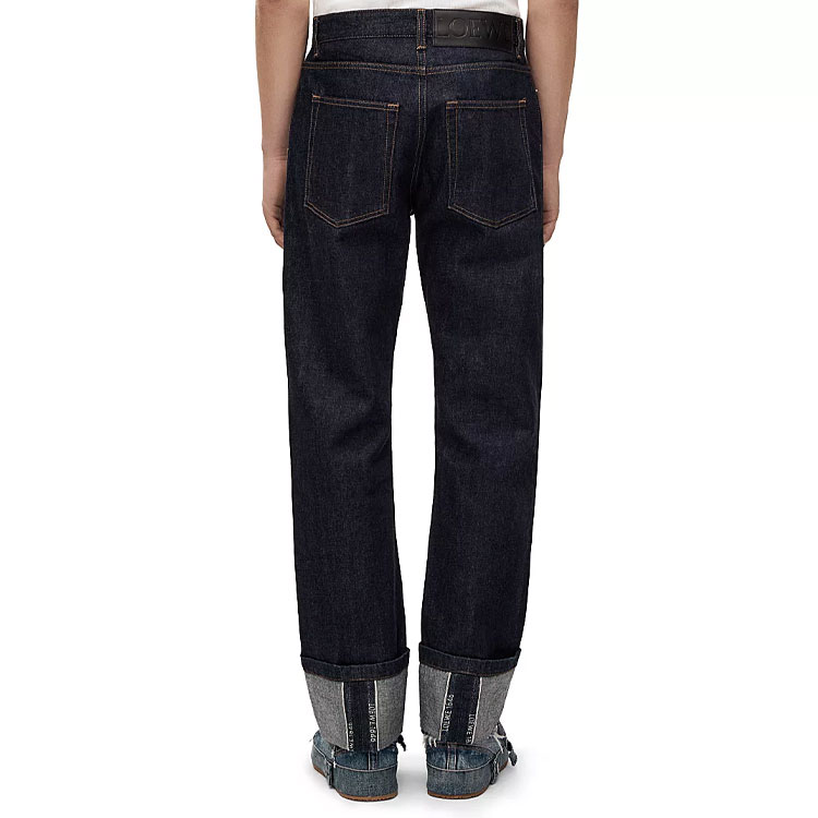 Purchase 로에베 SS23 인디고 데님 폴디드 헴 진. H526Y11X41-5820