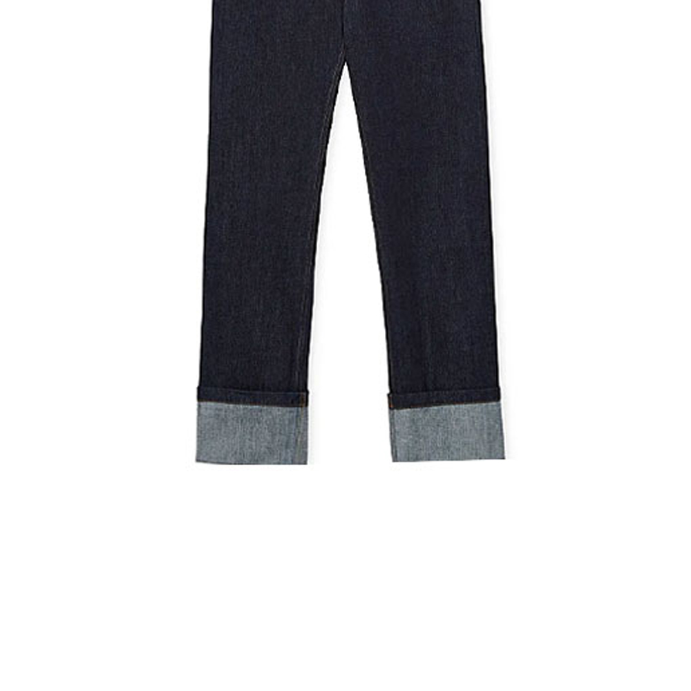 Sizing 로에베 SS23 인디고 데님 폴디드 헴 진. H526Y11X41-5820