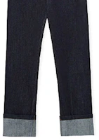 Sizing LOEWE SS23 Indigo Denim Folded Hem Jeans. H526Y11X41-5820