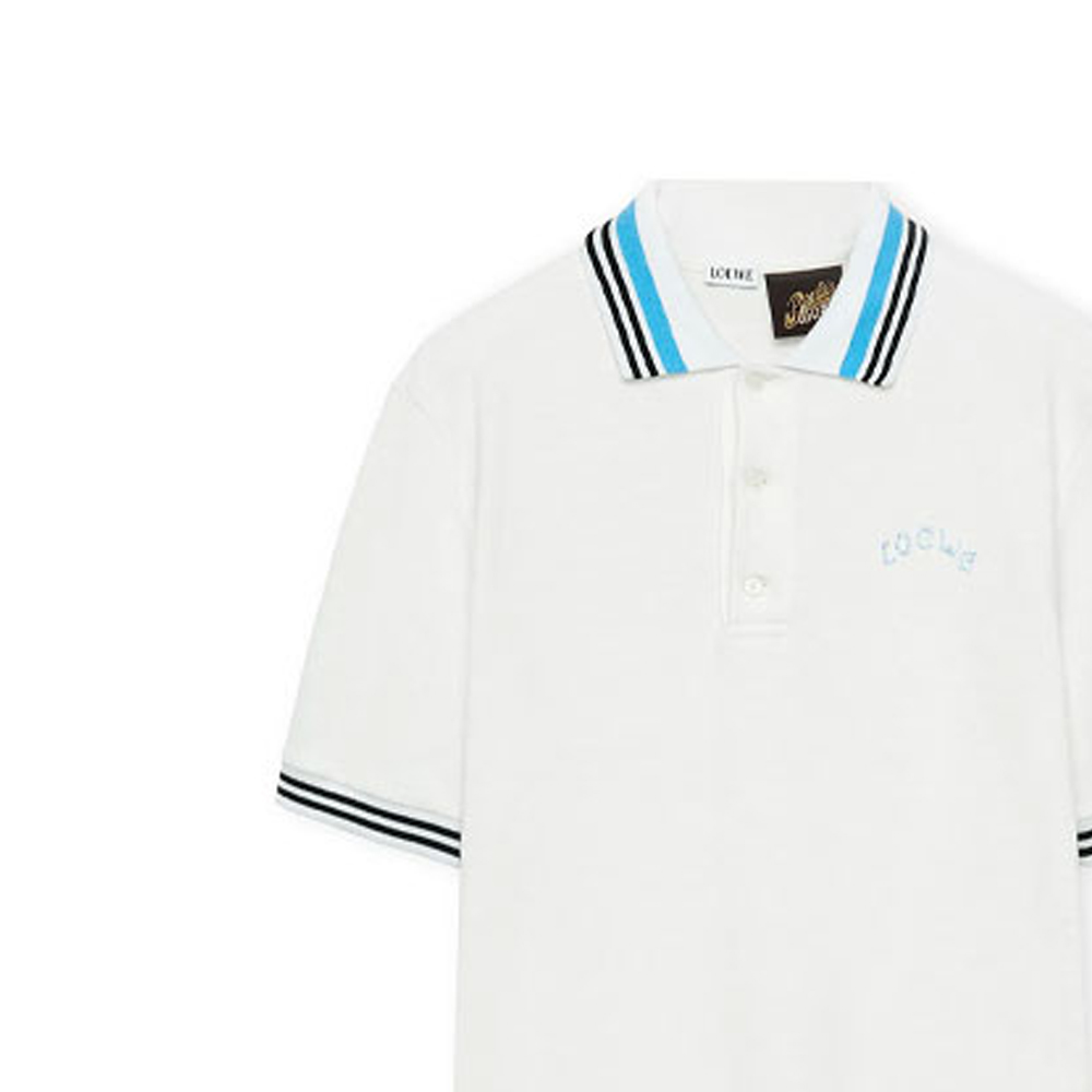 Purchase LOEWE SS23 Logo條紋短袖POLO衫 - 白色 H616Y26X06-2016