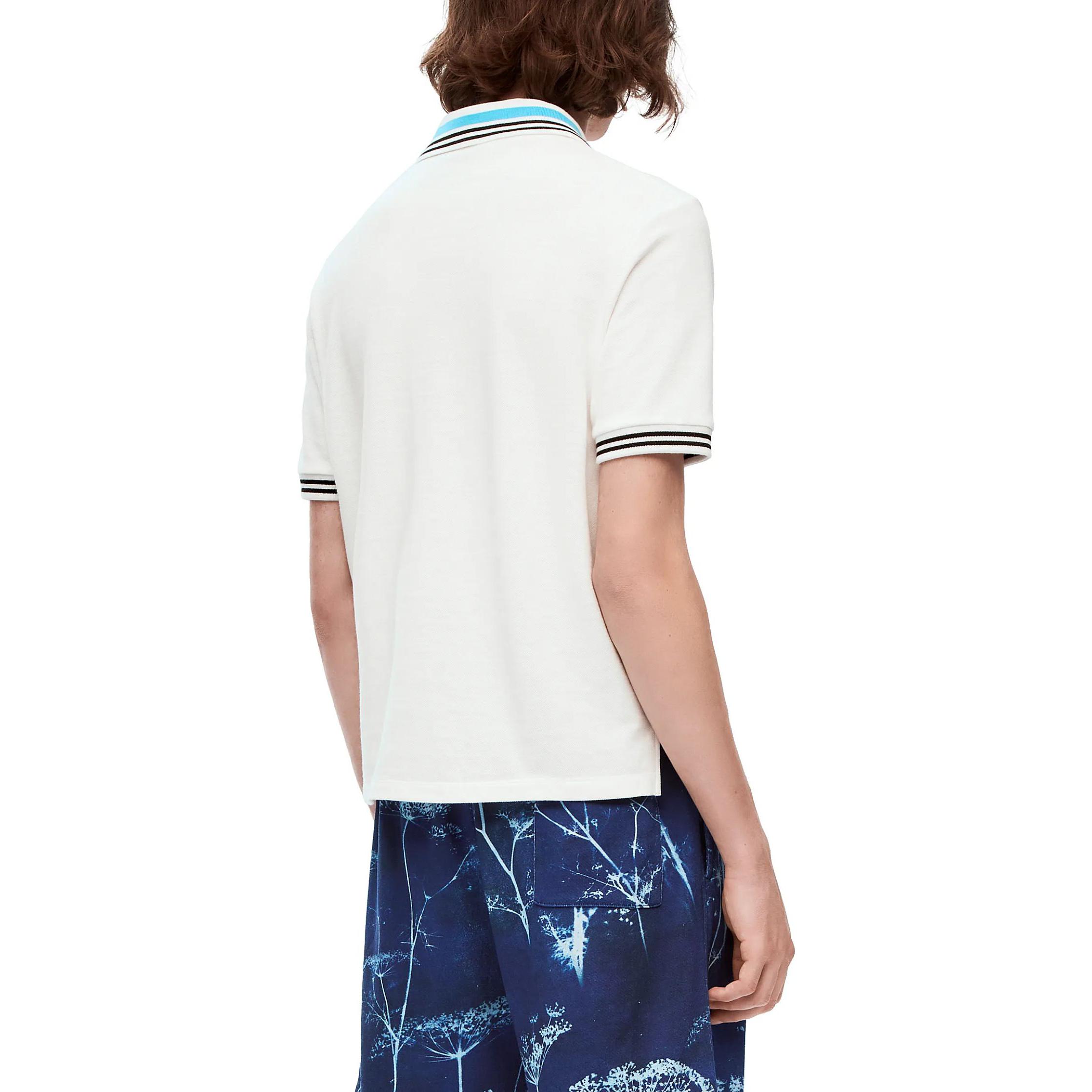 Details for LOEWE SS23 Logo條紋短袖POLO衫 - 白色 H616Y26X06-2016