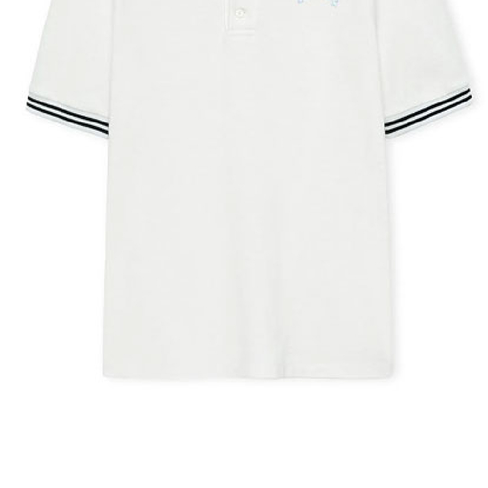 Sizing LOEWE SS23 Logo條紋短袖POLO衫 - 白色 H616Y26X06-2016