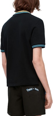 ロエベ SS23 ロゴ ストライプ 半袖ポロシャツ - ブラック H616Y26X06-1489 Purchase ロエベ SS23 ロゴ ストライプ 半袖ポロシャツ - ブラック H616Y26X06-1489