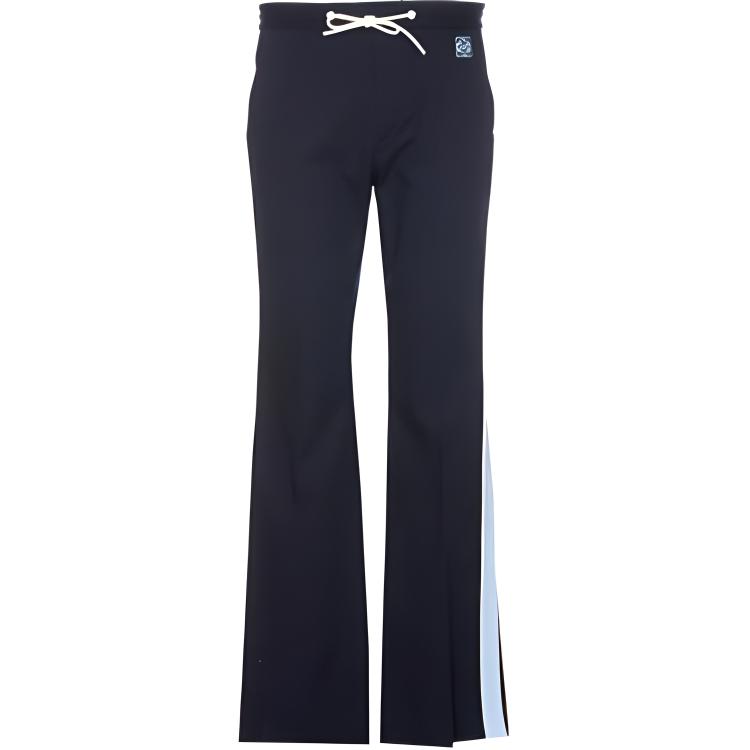 LOEWE SS23  Mid-Rise Loose Straight Casual Pants Blue H526Y04WCA5440