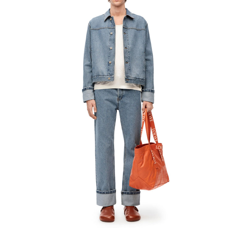 Lookbook 로에베 SS23 솔리드 컬러 데님 자켓 블루 H526Y11X55-4774