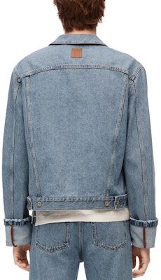 LOEWE SS23 Solid Color Denim Jacket Blue H526Y11X55-4774 Purchase LOEWE SS23 Solid Color Denim Jacket Blue H526Y11X55-4774