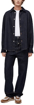 LOEWE SS23 素色長袖襯衫 - 藍色 H526Y13X16-5820 Shop LOEWE SS23 素色長袖襯衫 - 藍色 H526Y13X16-5820