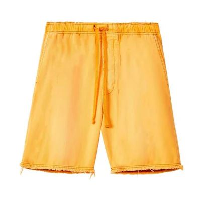 LOEWE SS23 Solid Color Straight-Cut Casual Shorts Orange Red. H616Y11X21-9130