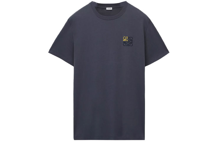 Order LOEWE SS23 刺繡標誌拼色圓領T恤 - 瑪瑙藍 H526Y22X75-1809