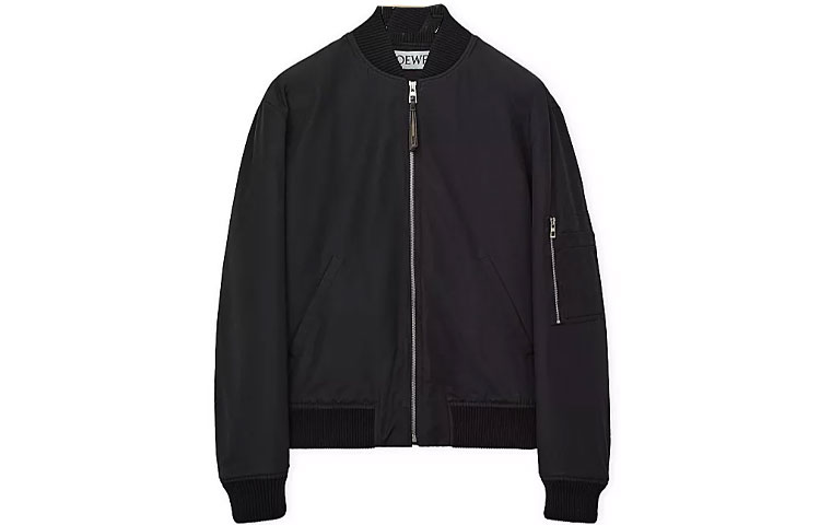 LOEWE SS23 Back Letter Print Zip Jacket Black Men H526Y03W78-1100