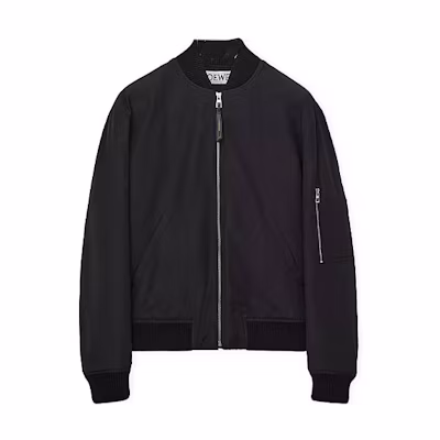 LOEWE SS23 Back Letter Print Zip Jacket Black Men H526Y03W78-1100