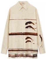 LOEWE SS23 Beige Long Sleeve Button-Up Shirt with Fish Print for Men. H800Y05X17-2281 LOEWE SS23 Beige Long Sleeve Button-Up Shirt with Fish Print for Men. H800Y05X17-2281