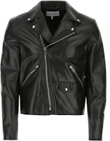 LOEWE SS23 Black Leather Biker Jacket H526Y19L67-1100 LOEWE SS23 Black Leather Biker Jacket H526Y19L67-1100