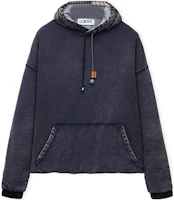 LOEWE SS23 Blue Drawstring Hooded Pullover Casual Sweatshirt H526Y25X17-8383 LOEWE SS23 Blue Drawstring Hooded Pullover Casual Sweatshirt H526Y25X17-8383