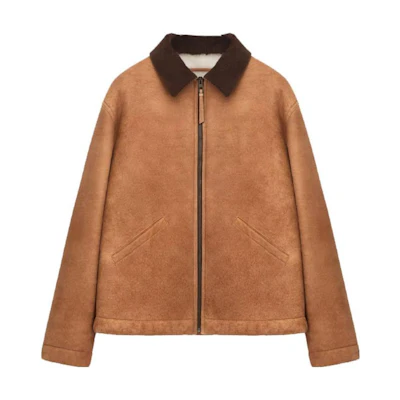 LOEWE SS23 Brown Solid Color Workwear Long Sleeve Jacket H526Y19L79-2073