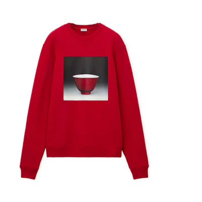 LOEWE SS23 Ceramic Print Crewneck Sweatshirt Unisex Red H800Y24X11-7100