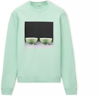 LOEWE SS23 Ceramic Print Pullover Sweatshirt Unisex Green H800Y24X10-4320 LOEWE SS23 Ceramic Print Pullover Sweatshirt Unisex Green H800Y24X10-4320