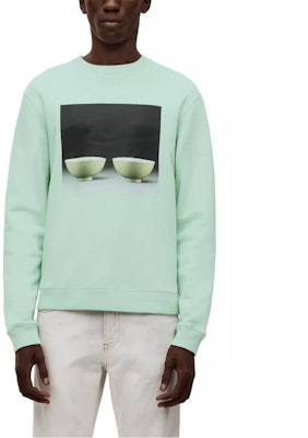 LOEWE SS23 Baju Sejuk Cetakan Seramik Unisex Hijau H800Y24X10-4320 Details for LOEWE SS23 Baju Sejuk Cetakan Seramik Unisex Hijau H800Y24X10-4320