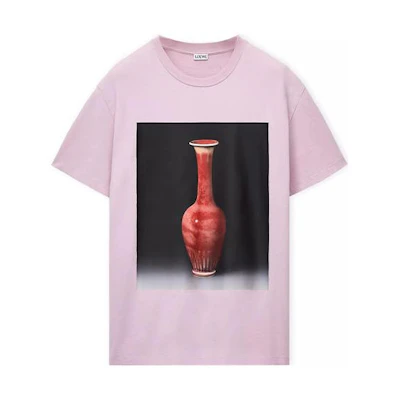LOEWE SS23 Ceramic Print Unisex Crewneck T-Shirt Light Purple H800Y22X20-6140