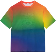 LOEWE SS23 Color-Block Logo Print Crewneck Short Sleeve T-Shirt Multicolor. H526Y22X67-9990 LOEWE SS23 Color-Block Logo Print Crewneck Short Sleeve T-Shirt Multicolor. H526Y22X67-9990