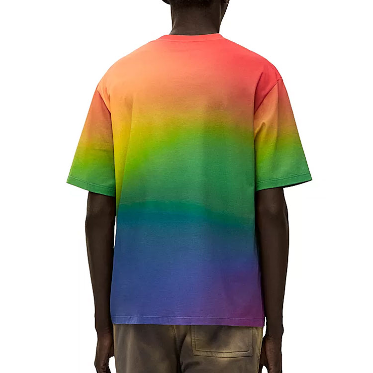 LOEWE SS23 Color-Block Logo Print Crewneck Short Sleeve T-Shirt Multicolor. H526Y22X67-9990 圖 3