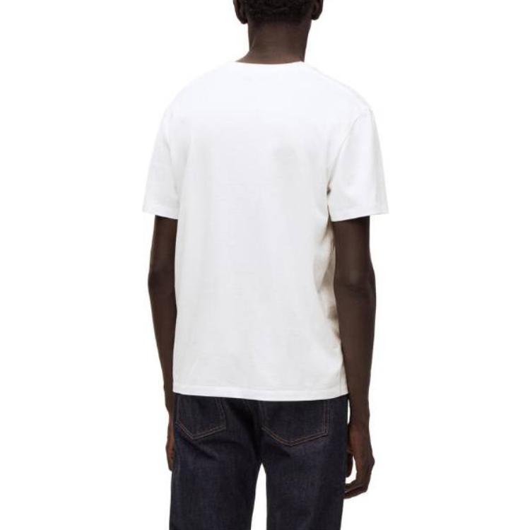 Lookbook LOEWE SS23 Embossed Logo Crewneck T-Shirt  White H526Y22X65-2100