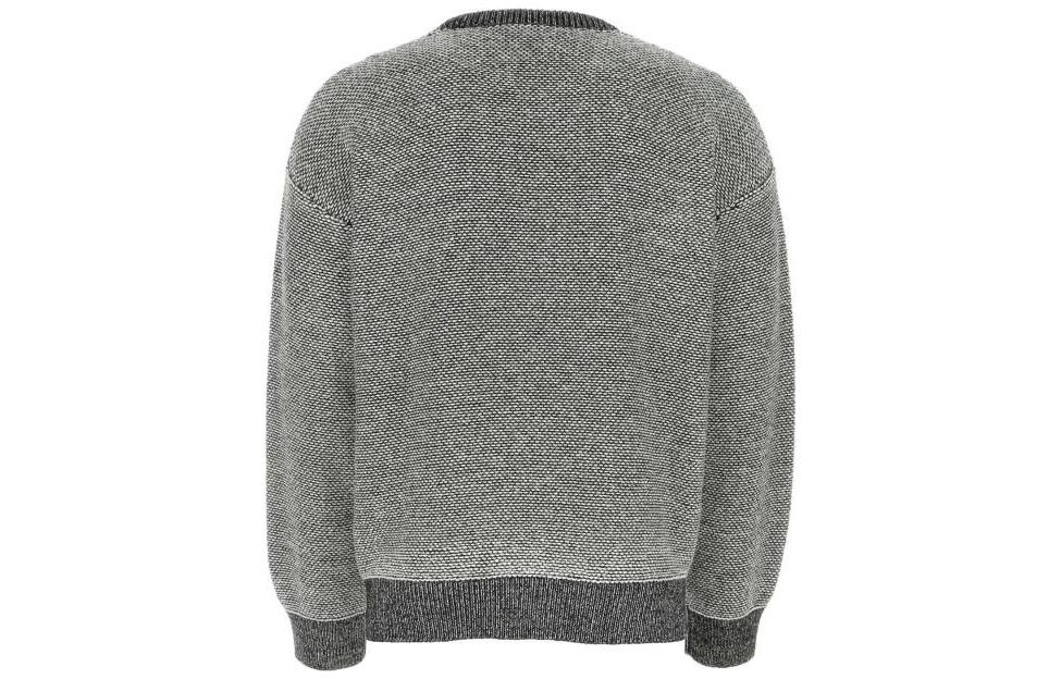 Lookbook LOEWE SS23 花卉字母圖案長袖圓領毛衣 灰色 H526Y14KDM-2101