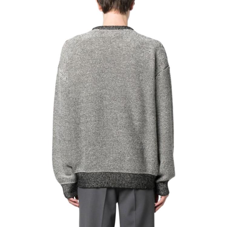Purchase LOEWE SS23 花卉字母圖案長袖圓領毛衣 灰色 H526Y14KDM-2101