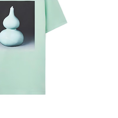 LOEWE SS23 Kaos Unisex Lengan Pendek Motif Keramik Hijau H800Y22X17-4320 Details for LOEWE SS23 Kaos Unisex Lengan Pendek Motif Keramik Hijau H800Y22X17-4320