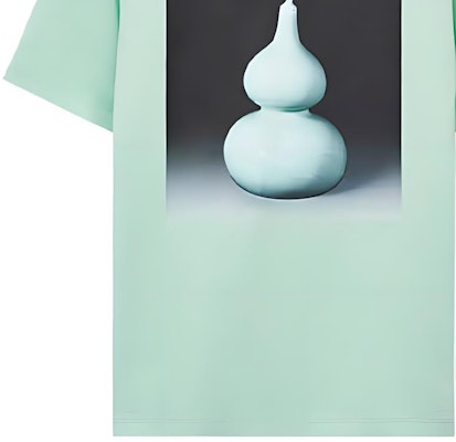 LOEWE SS23 Kaos Unisex Lengan Pendek Motif Keramik Hijau H800Y22X17-4320 Sizing LOEWE SS23 Kaos Unisex Lengan Pendek Motif Keramik Hijau H800Y22X17-4320