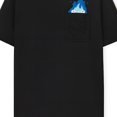 LOEWE SS23 Howl's Moving Castle Print Unisex Black Short Sleeve T-Shirt. HB44Y22X07-1100 2