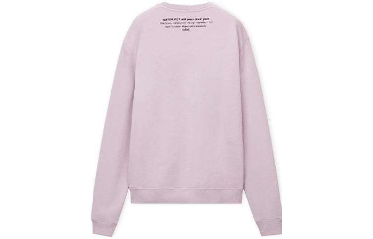 Lookbook LOEWE 2023春夏图案印花男士紫色长袖圆领休闲卫衣 H800Y24X13-6140