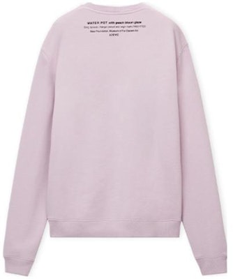 LOEWE SS23 Pattern Print Crewneck Casual Long Sleeve Sweatshirt Men Light Purple H800Y24X13-6140 Lookbook LOEWE SS23 Pattern Print Crewneck Casual Long Sleeve Sweatshirt Men Light Purple H800Y24X13-6140