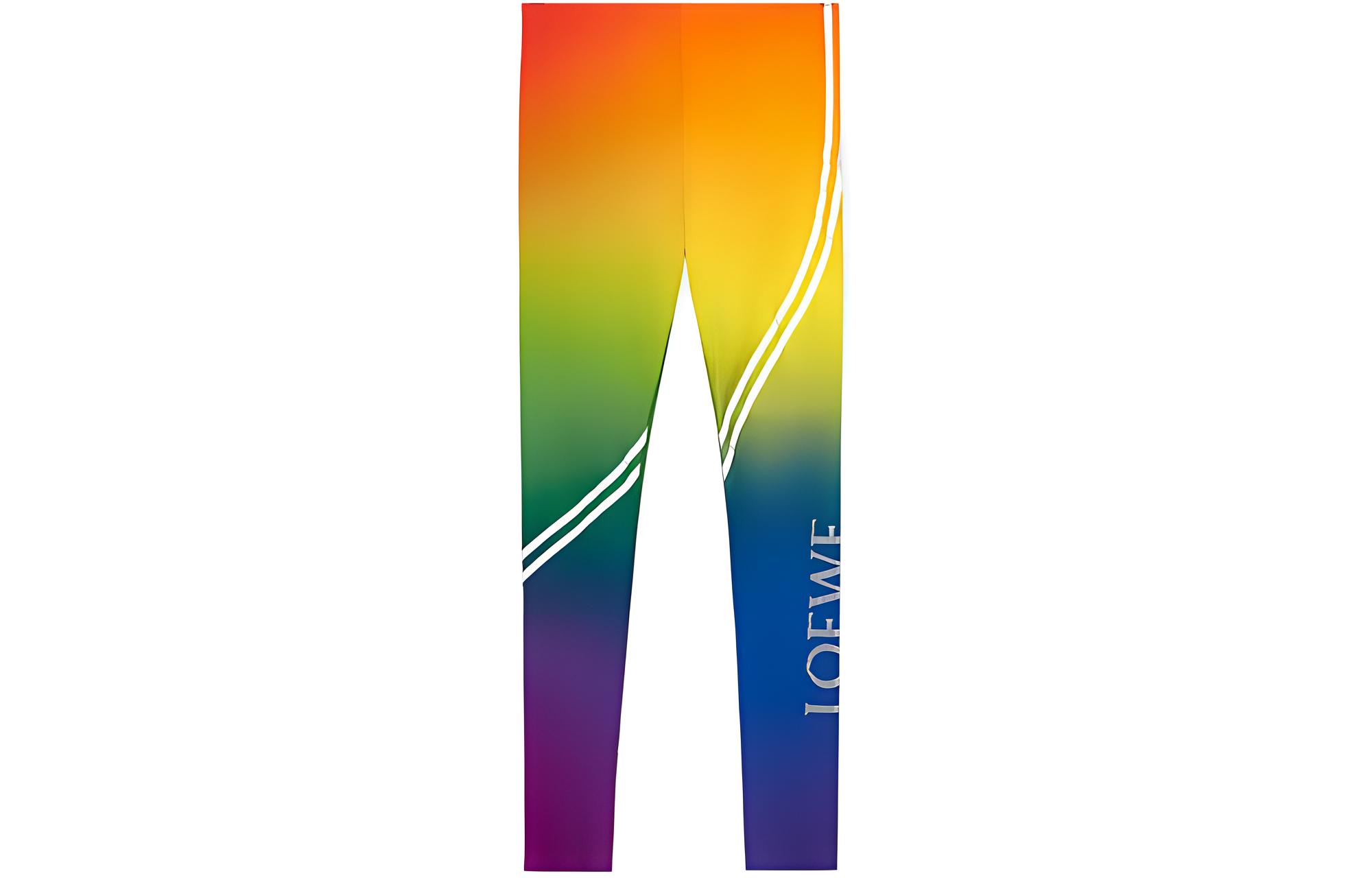 LOEWE SS23 Rainbow Logo Print Track Pants Multi-Color Men. H526Y27X40-9990