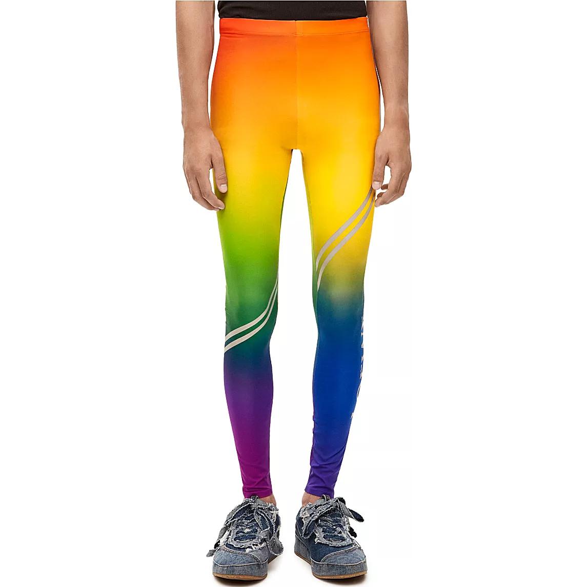 Shop LOEWE SS23 Rainbow Logo Print Track Pants Multi-Color Men. H526Y27X40-9990