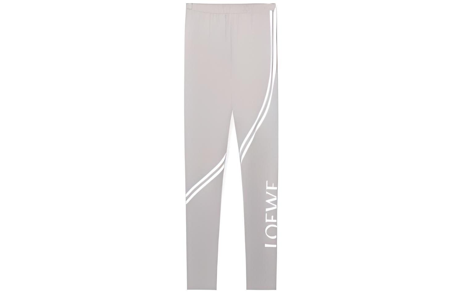 LOEWE SS23 Slim Fit Joggers  Light Grey with Letter Logo Print. H526Y27X34-1790