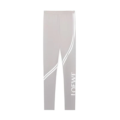 LOEWE SS23 Slim Fit Joggers Light Grey with Letter Logo Print. H526Y27X34-1790