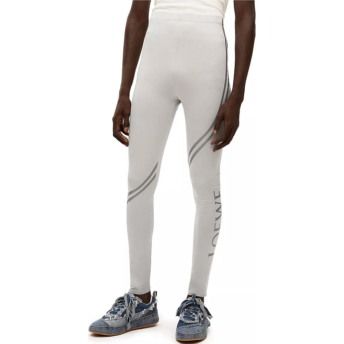 Purchase LOEWE SS23 Seluar Jogger Slim Fit Kelabu Muda dengan Logo Huruf. H526Y27X34-1790