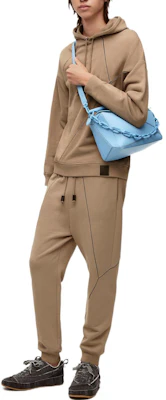 LOEWE SS23 素色抽繩連帽衫 棕色 H526Y25J26-2150 Shop LOEWE SS23 素色抽繩連帽衫 棕色 H526Y25J26-2150